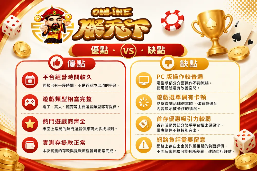 朕天下娛樂城優缺點分析