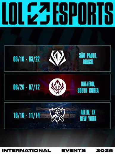 LoL Worlds 2026 比賽場地